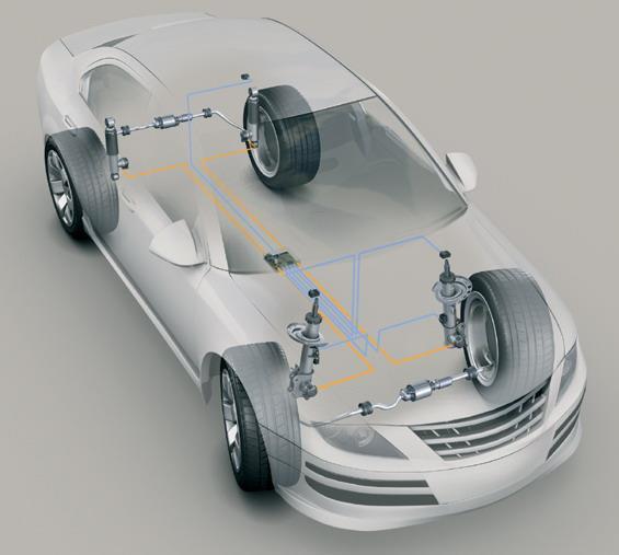 Das elektronische Dämpfersystem CDC stellt immer die richtige Dämpfkraft zur Verfügung. In Verbindung mit der Wankstabilisierung ARS lassen sich Fahrkomfort und Sicherheit noch weiter erhöhen. Foto: ZF/auto-reporter.net